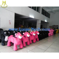 China Hansel 4 Wheels Bicycle Toy Led Wheel Animation Plush Riding Animals Animal Rides supplier