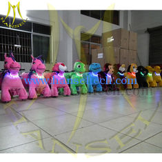 China Hansel coin operated plush motorized riding animals coin operated animal scooters in mall supplier