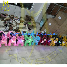 China Hansel coin operation electric plush animal scooters motorized plush animal scooter at mall supplier