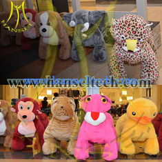 China Hansel Hot in Shopping Mall Kids Coin Operated Game Machine Motorized Animal Ride On Furry Animal supplier
