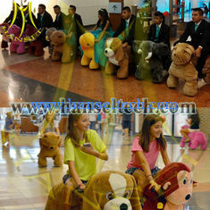 China Hansel coin operated indoor ride on animals electric rides with rechargeable battery in hire rental supplier