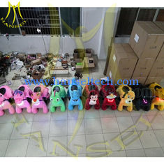 China Hansel Best selling shopping mall Hot motorized plush riding animals for children in playland supplier