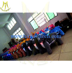 China Hansel fast profits coin operated animal rides electric plush motorized animals for kids supplier