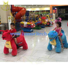 China Hansel high quality CE kids dirvable plush coin operated electric rideable animal supplier