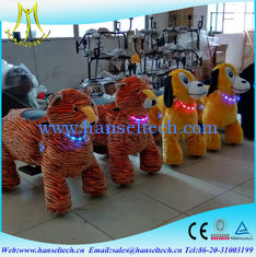 China Hansel best selling battery coin operation game amusement park children moving stuffed animal scooter ride electric supplier