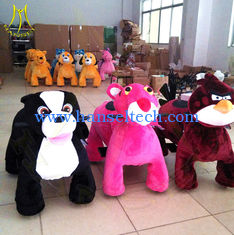 China Hansel hot sale battery childrens rides on toys amusenment park moving kiddie ride small train	fun rides animal supplier
