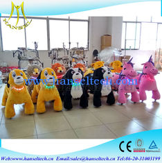 China Hansel coin operate game machine falgas kiddy ride cheap electric cars for kids	indoor stuffed animal unicor on wheels supplier