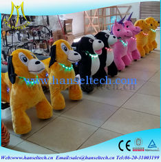 China Hansel coin operated kiddie rides outdoor games for kids playground equipment for children motorized plush animals supplier
