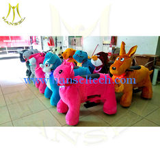 China Hansel coin operated kiddie ride for sale game machine token kids amusement park moving motorized animals for sale supplier