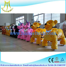 China Hansel amusement park cars for sale ride on toy unicorn child game machines battery coin operated kids animal bikes supplier