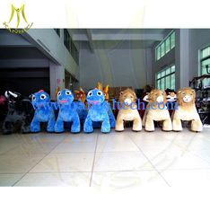China Hansel electric toy cars for kids motorized plush animals happy rides car electric wheel kiddie ride coin operated supplier