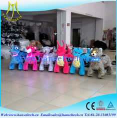 China Hansel christmas amusement rides shopping mall for kid 4 wheel kid ride electric animal scooter token operated machines supplier