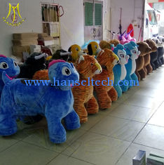 China Hansel coin operated machine business children's ride amusement park ride on animals moving bull riding toys for kids supplier