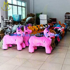 China Hansel coin operated amusement rides amusement park rides shopping mall and game center for kid rides motorized animals supplier