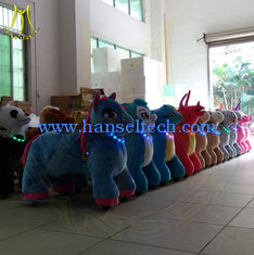China Hansel coin operated kids ride machine theme park rides for sale hansel tech ride on animal unicorn rideable toys supplier
