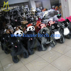 China Hansel mall animal electric ride led necklace kiddie ride coin operated electrical toy animal riding on toy car supplier