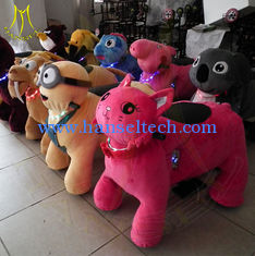 China Hansel train rides for kids electric stuffed animals adults can ride happy rides on animal inexpensive amusement park supplier