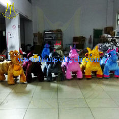 China Hansel stuffed animal unicorn on wheels coin operate game machine animal electric montable animales montables supplier