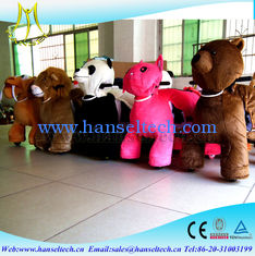 China Hansel playground equipment rocking commercial kids rides coin operated dragon ride walking stuffed animal scooter ride supplier