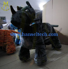 China Hansel kiddie ride small train rohs standard luck cow electric motorized scooter with coin operated animal scooter ride supplier