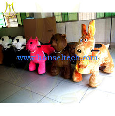 China Hansel animal motorized ride large plush ride toy on wheels amusement ride equipment children indoor rides game machines supplier