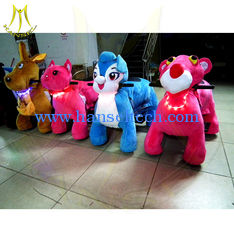 China Hansel indoor amusement park equipment juguetes montables electricos electric animal scooter used amusement park  ride supplier