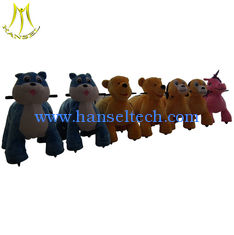 China Hansel shopping mall ride on animals coin operated plush electric animal scooters supplier