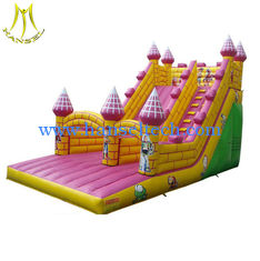 China Hansel stock pvc material commercial inflatable bounce house inflatable slide supplier supplier