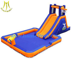 China Hansel attractions kids play area inflatable water park slide for kids playground supplier