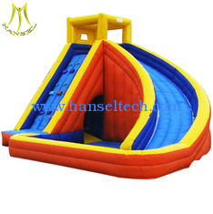 China Hansel wholesale commercial bouncy castles water slide manufacture in Guangzhou panyu supplier