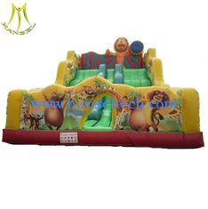 China Hansel high quality challenge games inflatable slide for kids in amusement park supplier