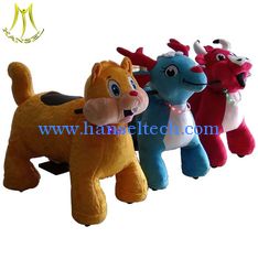 China Hansel mall plush electric stuffed animal ride motorized animals in Guangzhou supplier