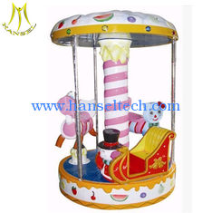 China Hansel coin operated amusement equipment 3 seats mini carousel horse for sale supplier