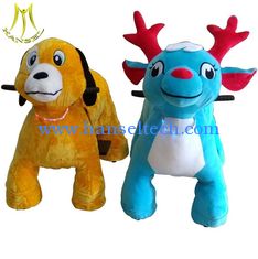 China Hansel funfair children battery plush animal ride electric ride on animals supplier