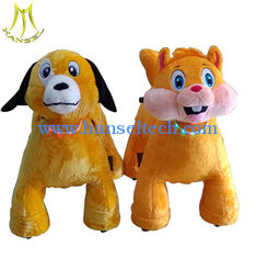 China Hansel latest coin operated plush motorized animals for amusement park supplier