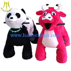 China Hansel low price zippy plush electric ride on animals for shopping mall supplier