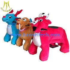 China Hansel fair attractions children electric motorized plush riding animals supplier