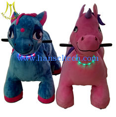 China Hansel entertainment equipment plush unicorn electric scooter with battery for sale supplier