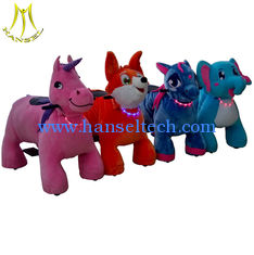 China Hansel kids plush power wheels ride on animal for outdoor playground supplier