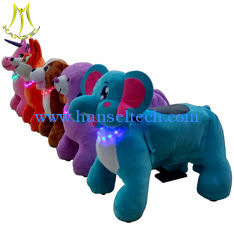 China Hansel popular kids plush ride on animal electronic kids walking animals supplier