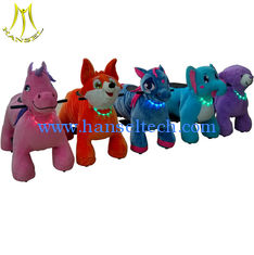 China Hansel kids happy rides on animal motorized plush riding animals supplier