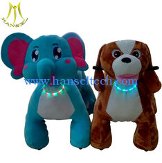 China Hansel kids ride on steel frame plush motorized animals toys for sale supplier