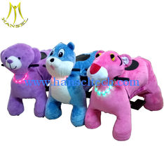 China Hansel plush walking battery operated animal ride on motorized animals supplier