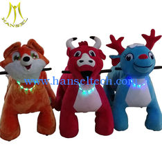 China Hansel coin operated plush animals amusement park toys zippy rides supplier