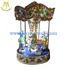 China Hansel  shopping mall 3 seats coin operated mini carousel for sale supplier