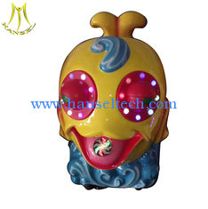 China Hansel indoor kid coin machine educational game fiber glass electric car supplier