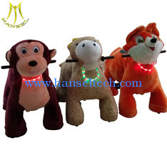 China Hansel motorized plush animals electric riding toys electronic riding horse toy supplier