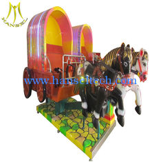 China Hansel mechanical horse ride for sale 3 seats mini carousel for sale mall Guangzhou supplier