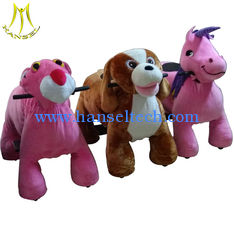 China Hansel electric outdoor battery operated plush animal ride toys supplier