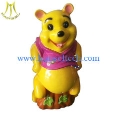 China Hansel   coin operated battery moto machine fiberglass bear ride supplier